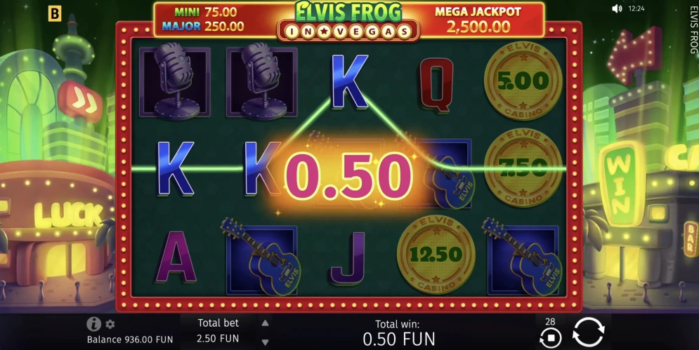 Elvis Frog in Vegas Slot
